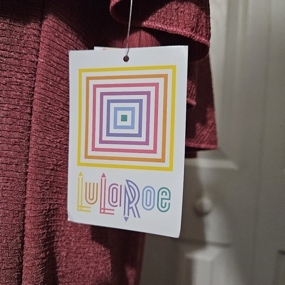 LuLaRoe NWT Cici Mauve Pink Dress Size XL - Picture 6 of 12